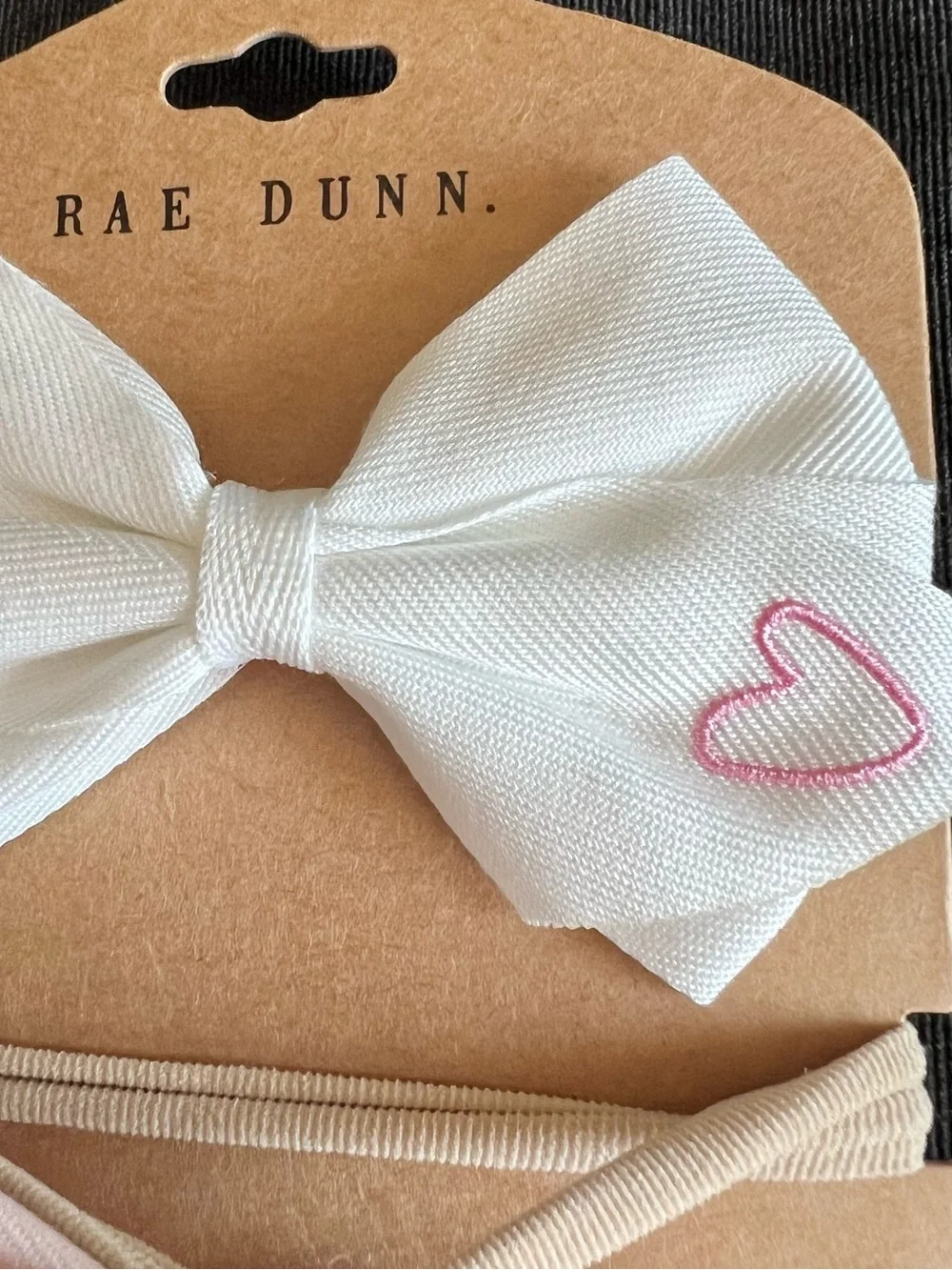 NWT Rae Dunn Embroidered Bow Headbands Pack of 2